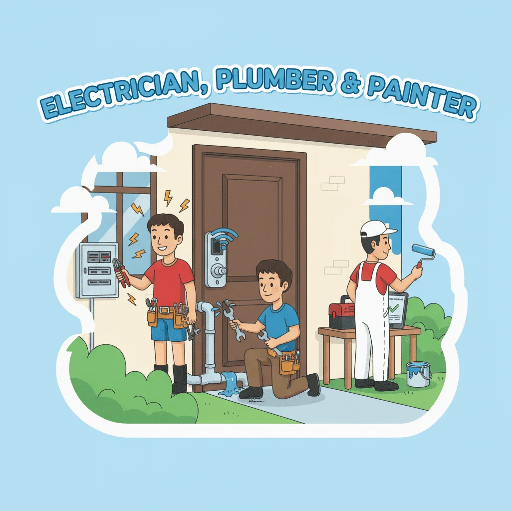 Electrician, Plumber & Painter